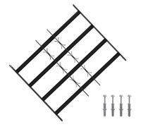 vidaXL Grille de sécurité pour fenêtres avec 4 barres croisées 3 pcs