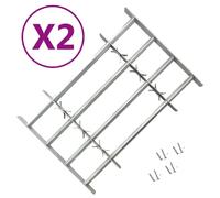 VidaXL Grilles de Sécurité de Fenêtre - 1000-1500 mm