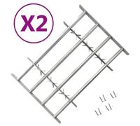 Vidaxl Grilles Réglables De Sécurité De Fenêtres 2 Pcs 1000-1500 Mm