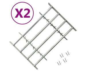 Vidaxl Grilles Réglables De Sécurité De Fenêtres 2 Pcs 1000-1500 Mm