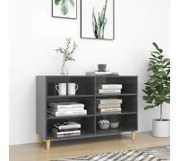 vidaXL Gris brillant 103,5x35x70 cm