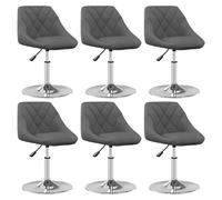vidaXL Gris foncé Velours