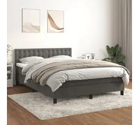 VIDAXL Gris foncé - Velours