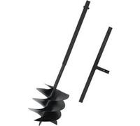 vidaXL Grondboor met handgreep 250 mm staal zwart145258 G