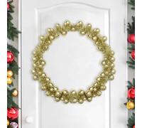 vidaXL Guirlande de Boules de Noël Doré 186 cm Polystyrène, Guirlande déco Salon, Ornement léger Moderne pour Noël, Parfait pour Bureau ou Couloir