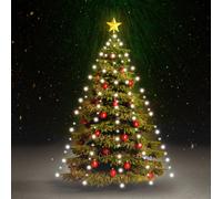 vidaXL Guirlande de Noël 210 LEDs - Blanc froid