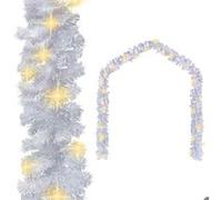 vidaXL Guirlande de Noël avec lumières LED 20 m Blanc 284313 Blanc G