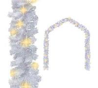 Guirlande de Noël avec lumières LED 5 m Blanc vidaXL