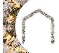 vidaXL Guirlande de Noël avec lumières LED 20 m Vert PVC pour porte d'entrée