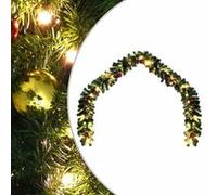 vidaXL Guirlande de Noël Décorée avec Boules et Lumières LED 20 m Artificielle Vert G