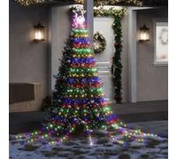 VidaXL Guirlande de Sapin de Noël - 320 LED Colorées - 375 cm