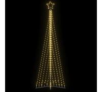vidaXL Guirlande de sapin de Noël 495 LED blanc chaud 300,5 cm
