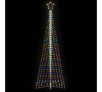 vidaXL Guirlande de sapin de Noël 495 LED colorées 300,5 cm