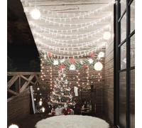 vidaXL Guirlande LED 20 m 200 unités - Blanc froid