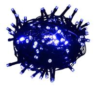 vidaXL Guirlande LED avec 300 LED Guirlande Lumineuse Décoration de Fête Ornement de Noël Salle de Séjour Salon Intérieur Bleu 30 m PVC