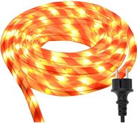 vidaXL Corde lumineuse avec 2400 LEDs Blanc chaud 100 m PVC