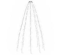 vidaXL Guirlande lumineuse d'arbre de Noël 180 LED Blanc froid 180 cm