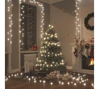 vidaXL Guirlande Lumineuse Eclairage Lumière de Décoration Sapin de Noël Fête Salon Chambre Escalier 2000 LED Intérieur/ex. 200m IP44 Blanc Froid Cold white G