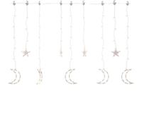 Vidaxl Guirlande Lumineuse Étoile Et Lune Avec Télécommande 138 Led Multicolore