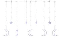 Vidaxl Guirlande Lumineuse Étoile Et Lune Avec Télécommande 345 Led Multicolore