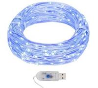 Guirlande lumineuse micro LED 40m 400 LED bleu 8 fonctions