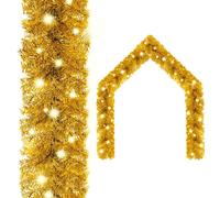 vidaXL Guirlande Noël LED 10 m - Doré