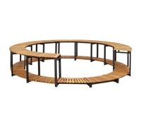 vidaXL Habillage de baignoire à remous 273x53 cm Acacia massif