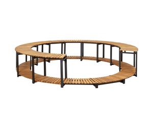 vidaXL Habillage de baignoire à remous 273x53 cm Acacia massif
