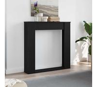 Vidaxl Habillage De Cheminée En Chêne Noir 100 X 20 X 100 Cm Bois D'ingénierie