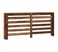vidaXL Habillage de radiateur aspect vieux bois 175x20x82 cm Matériau bois