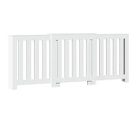 vidaXL Habillage de radiateur Blanc 205x21,5x83,5 cm Bois composite