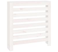vidaXL Habillage de radiateur Blanc 79,5x19x84 cm Pin massif