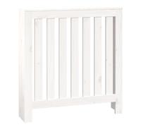 vidaXL Habillage de radiateur Blanc 79,5x19x84 cm Pin massif