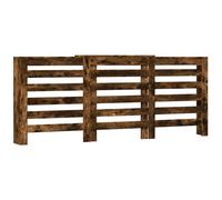 vidaXL Habillage de radiateur chêne fumé 205x21,5x83,5 cm
