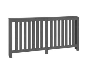 vidaXL Habillage de radiateur Gris 169x19x84 cm Pin massif