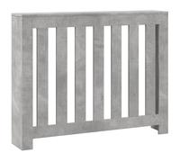 vidaXL Habillage de radiateur gris béton 104x20x82 cm Bois composite