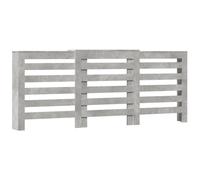 vidaXL Habillage de radiateur gris béton 205x21,5x83,5 cm Bois composite
