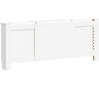 vidaXL Habillage de radiateur MDF blanc 205 cm