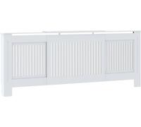 vidaXL Habillage de radiateur MDF blanc 205 cm
