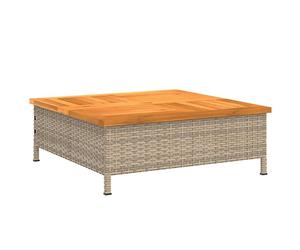 vidaXL Habillage pour pied de parasol Beige 70x70x25 cm Acacia