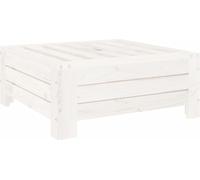 vidaXL Habillage pour pied de parasol blanc pin massif