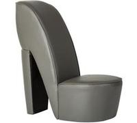 vidaXL Hakstoel similicuir gris Gris G
