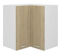Armoire d'angle suspendue - vidaXL - Chêne sonoma - Bois d'ingénierie - 57x57x60 cm - Contemporain