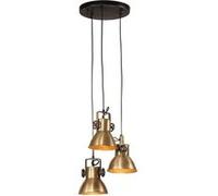 vidaXL Hanglamp 25 W E27 30x30x100 cm antiek messingkleurig371856 Laiton G