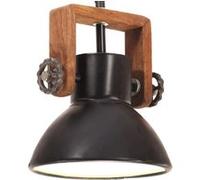 Vidaxl Lampe Suspendue Industrielle 25 W Noir Rond 19 Cm E27