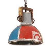 Vidaxl Lampe Suspendue Industrielle 25 W Multicolore Ronde 30 Cm E27