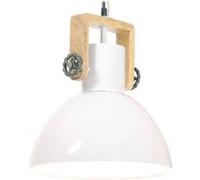 Vidaxl Lampe Suspendue Industrielle 25 W Blanc Rond 30 Cm E27