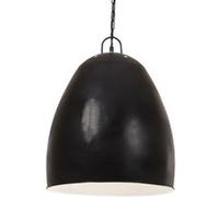 vidaXL Hanglamp industrieel rond 25 W E27 42 cm zwart320557 Noir G