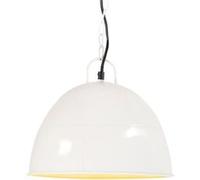vidaXL Hanglamp industrieel vintage rond 25 W E27 31 cm wit320549 Blanc G