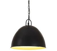Vidaxl Lampe Suspendue Industrielle Vintage 25 W Noir Rond 31 Cm E27